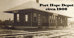 the Pere Marquette engine, Port Hope - 1906